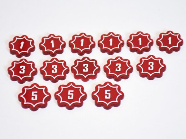 KeyForge Damage Tokens Red