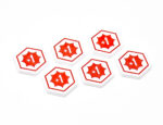 KeyForge Token - Power - Red White