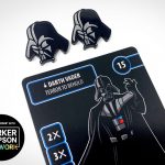 Star Wars Destiny Compatible Darth Vader Shield Acrylic Tokens (Set of 6 )