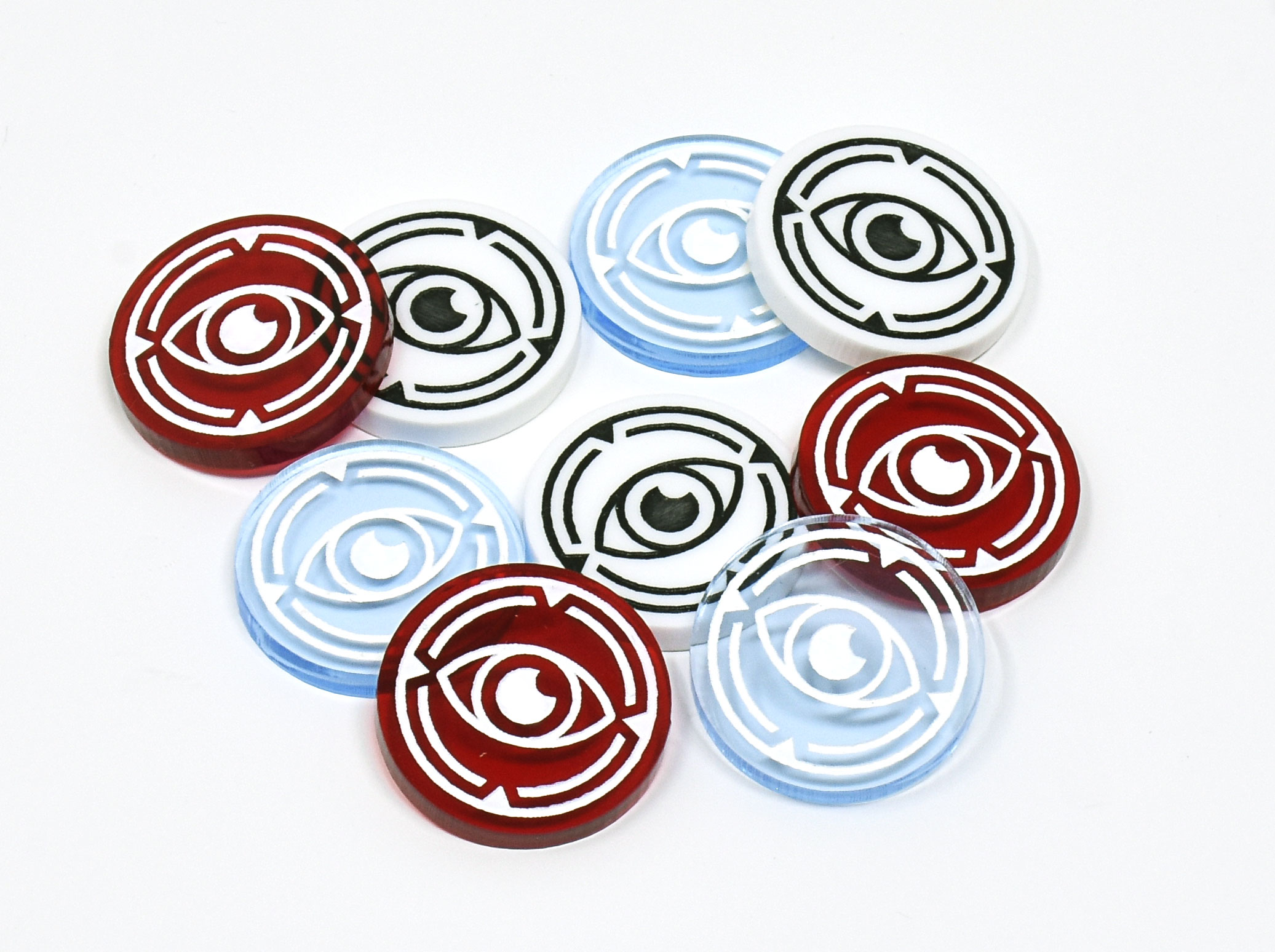 Star Wars Destiny Acrylic Mirrored Silver Resource Credit Tokens 