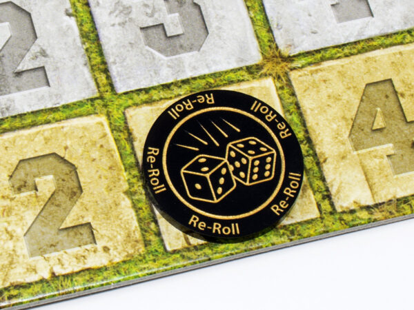 Re-Roll tokens compatible with Blood Bowl