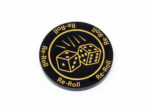 Re-Roll Black & Gold token compatible with Blood Bowl