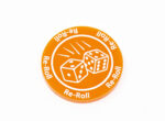 Re-Roll Orange token compatible with Blood Bowl