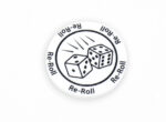 Re-Roll White token compatible with Blood Bowl