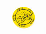 Re-Roll Yellow token compatible with Blood Bowl