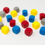 Star Wars Destiny Compatible 22mm Blank Dice (Packs of 10) Blue/Red/Yellow/Gray