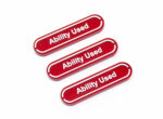 Red Ability Used reminder tokens compatible with Pokemon TCG