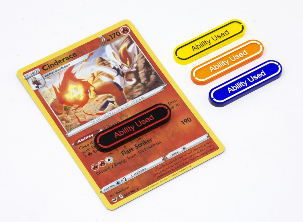 3x Ability Used Tokens Compatible With Pokemon TCG - LaserGaming