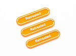 Orange Retreated reminder tokens compatible with Pokemon TCG