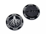 Rooted Black & White token compatible with Blood Bowl