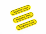 Yellow Supporter Used reminder tokens compatible with Pokemon TCG