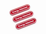 Red Energy Attached reminder tokens compatible with Pokemon TCG