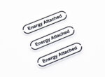 White Energy Attached reminder tokens compatible with Pokemon TCG