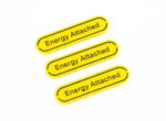 Yellow Energy Attached reminder tokens compatible with Pokemon TCG