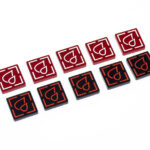 Strained Status acrylic token set compatible with Star Wars Shatterpoint