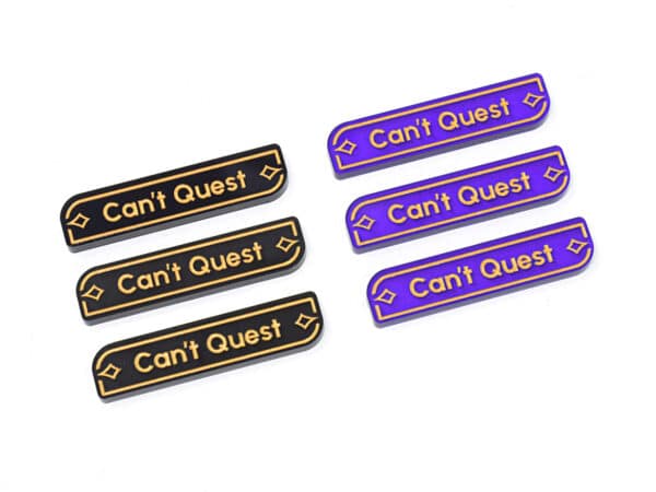 Can't Quest keyword tokens compatible with Lorcana TCG