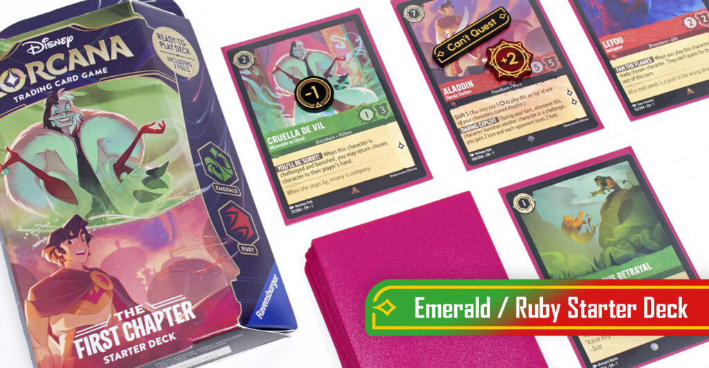 Lorcana Emerald Ruby Starter deck