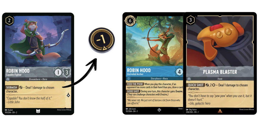 Lorcana TCG Rise of the Floodborn Spoilers Robin Hood