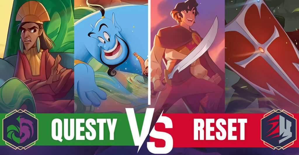 LaserGaming Lorcana Questy VS Reset gameplay decklists banner