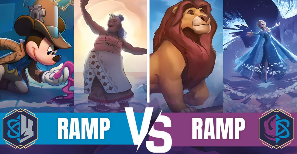 LaserGaming Lorcana Ramp VS Ramp gameplay decklists banner