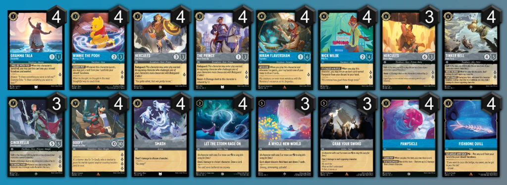 LaserGaming Lorcana Gameplay series Goof (Sapphire/Steel) decklist