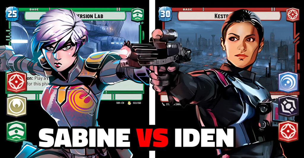 LaserGaming Star Wars Unlimited Sabine VS Iden gameplay decklists banner