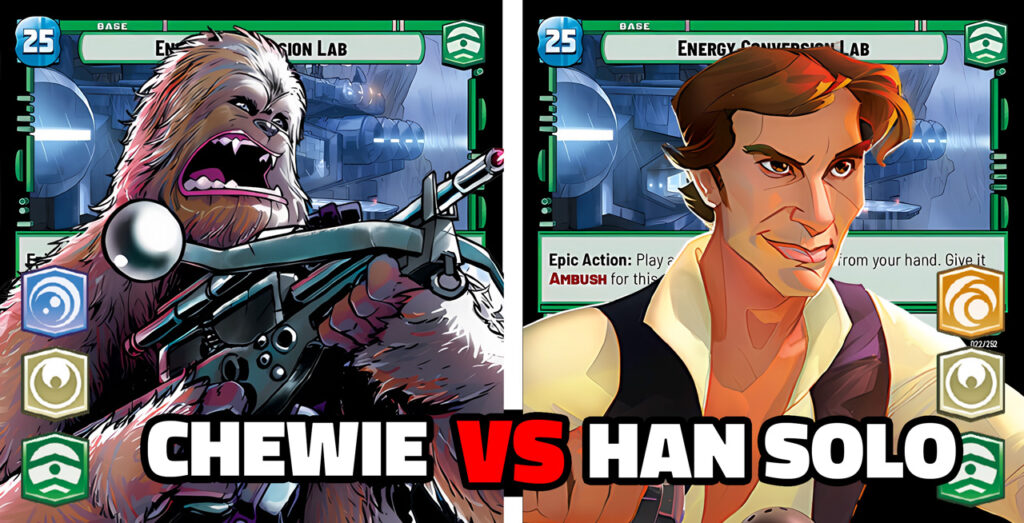 LaserGaming Star Wars Unlimited Chewbacca VS Han Solo gameplay decklists banner