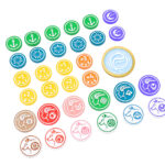 Altered TCG compatible acrylic upgrade marker token / counter set