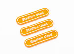 Orange Stadium Used reminder tokens compatible with Pokemon TCG