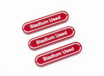 Red Stadium Used reminder tokens compatible with Pokemon TCG