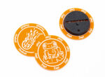 Wizard Fireball / Zap! Orange token compatible with Blood Bowl