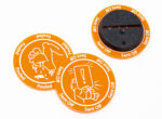 Fouled / Sent Off Orange token compatible with Blood Bowl