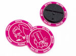 Fouled / Sent Off Pink token compatible with Blood Bowl