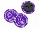 Fouled / Sent Off Purple token compatible with Blood Bowl