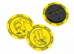 Fouled / Sent Off Yellow token compatible with Blood Bowl