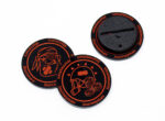 Journeyman / Mercenary Black & Red token compatible with Blood Bowl