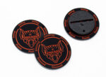 Vargheist Prone / Stunned Black & Red token compatible with Blood Bowl