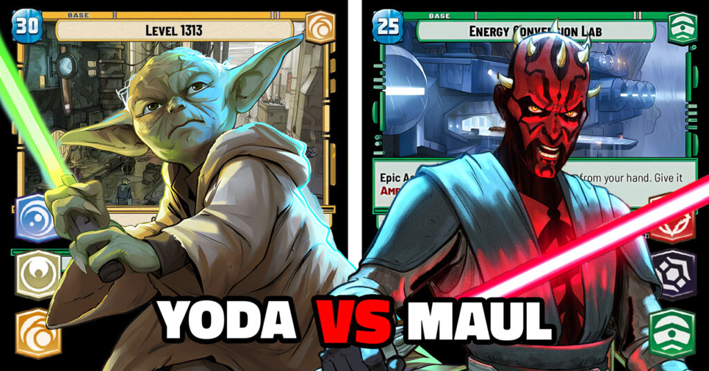 LaserGaming Star Wars Unlimited Yoda VS Maul gameplay decklists banner