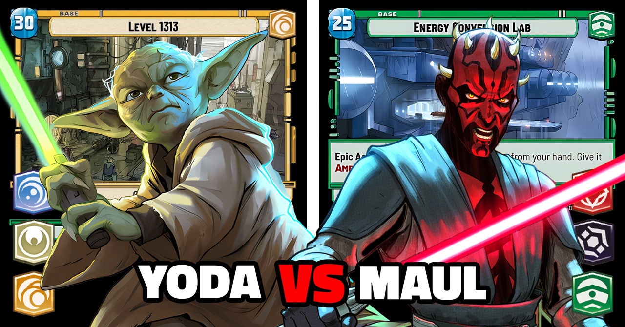 LaserGaming Star Wars Unlimited Yoda VS Maul gameplay decklists banner