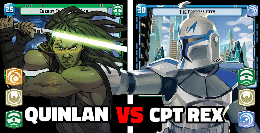 LaserGaming Star Wars Unlimited Quinlan Vos VS Captain Rex gameplay decklists banner