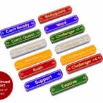 CLEARANCE multicoloured keyword tokens compatible with LORCANA TCG