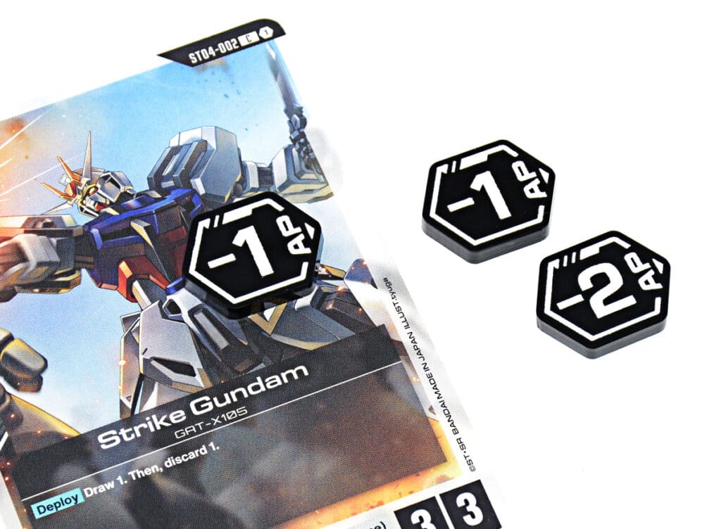 AP - modifier tokens 1/2 compatible with Gundam TCG by LaserGaming