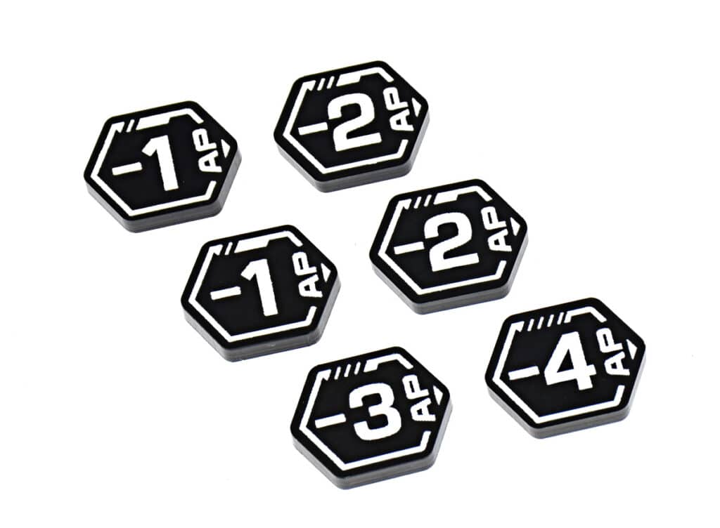 AP - modifier token set compatible with Gundam TCG by LaserGaming