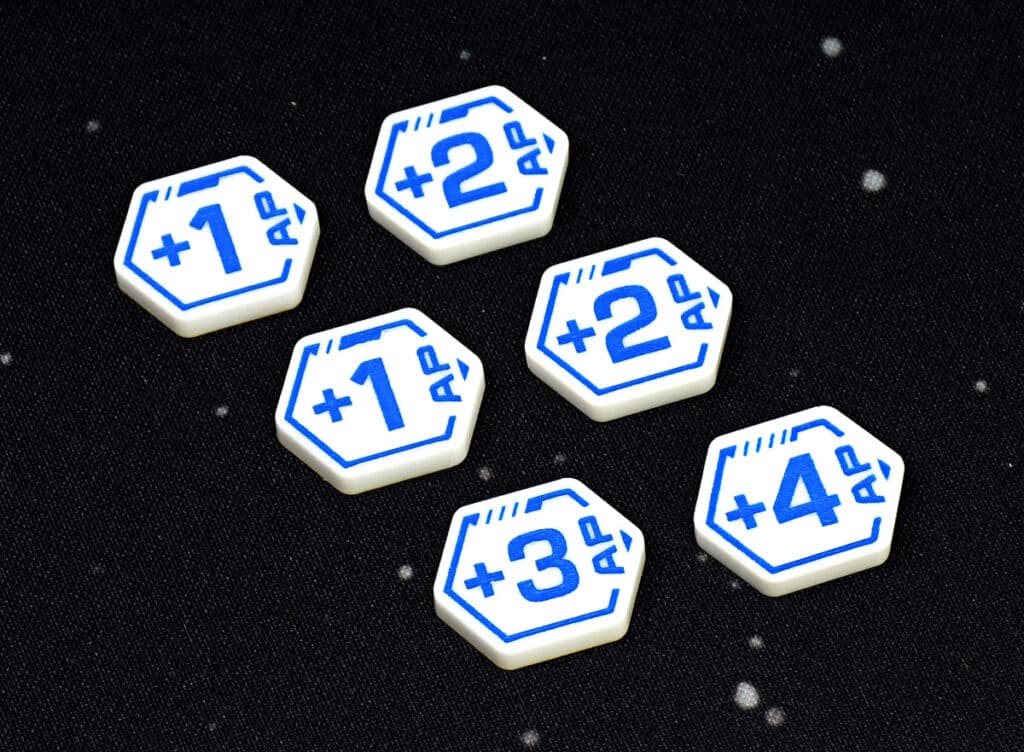 AP + modifier token set compatible with Gundam TCG by LaserGaming