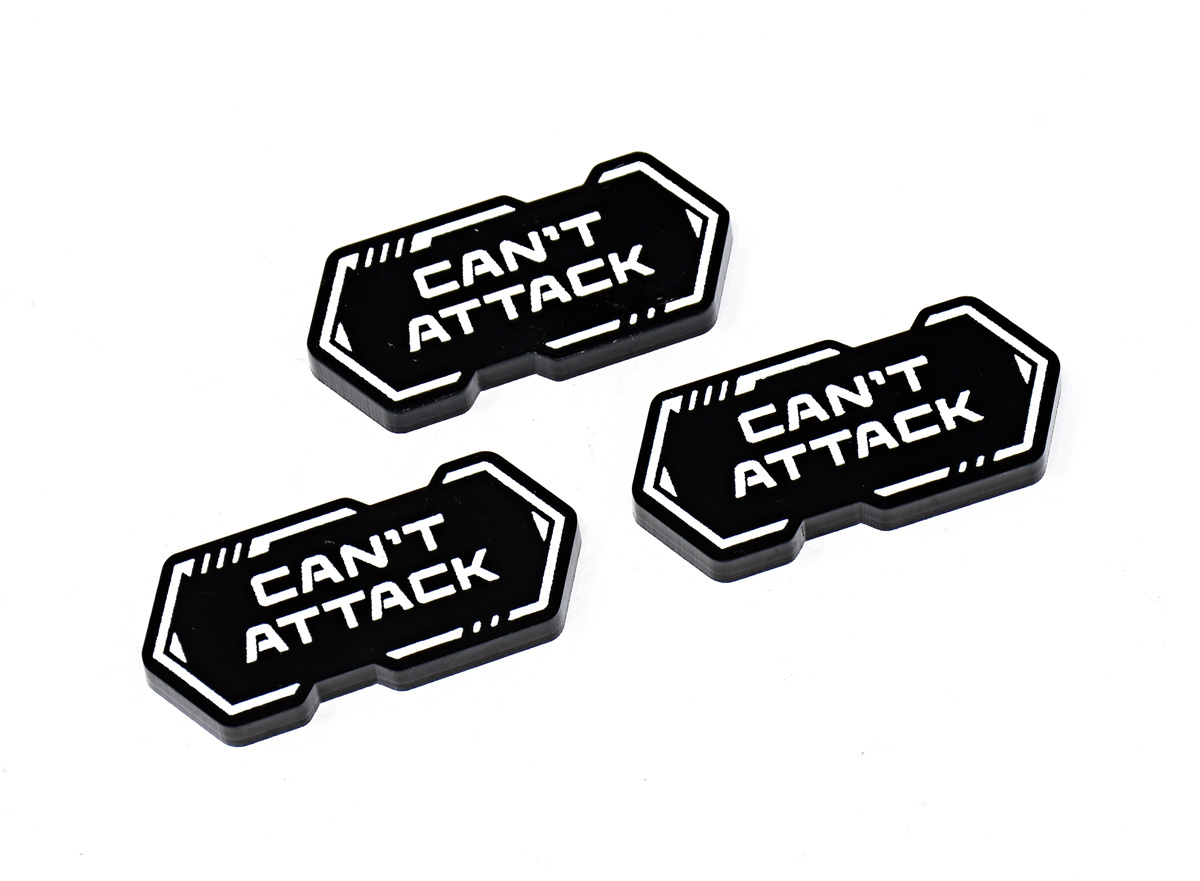Can't Attack Reminder token compatible with Gundam TCG by LaserGaming Can't Attack Reminder token compatible with Gundam TCG by LaserGaming