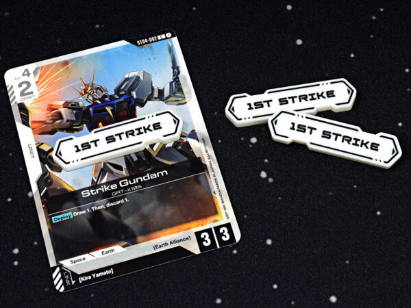 First Strike Keyword tokens compatible with Gundam TCG by LaserGaming