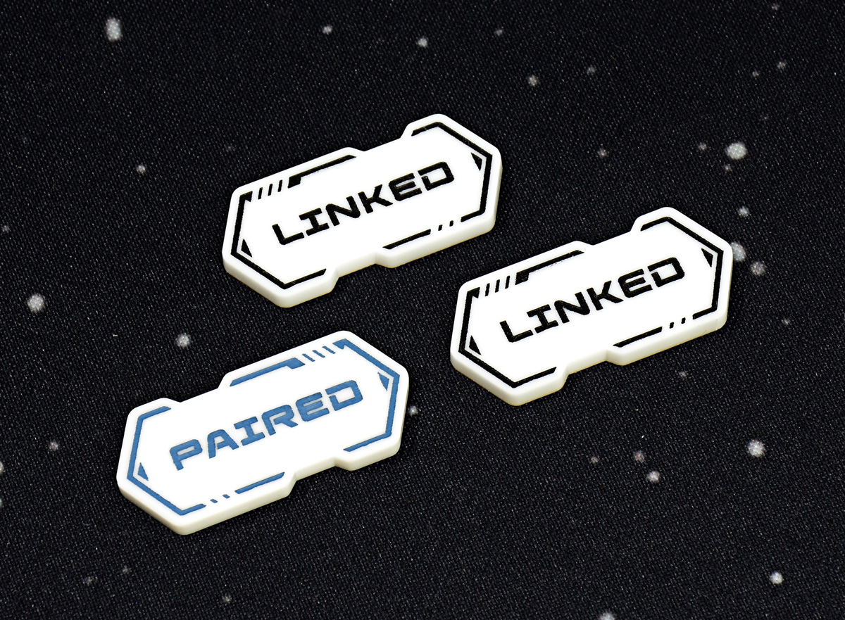 Linked / Paired Reminder token compatible with Gundam TCG by LaserGaming Linked / Paired Reminder token compatible with Gundam TCG by LaserGaming