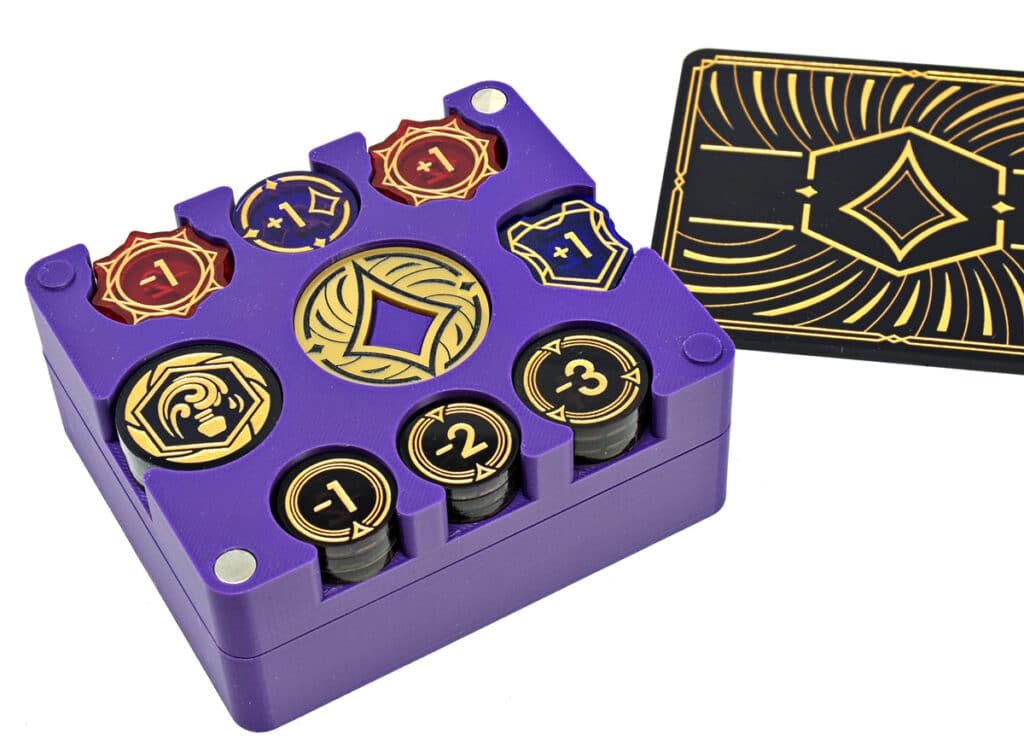 Disney Lorcana compatible token box by LaserGaming - Standard box with tokens