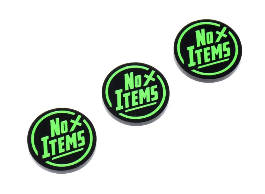 No Items Reminder tokens compatible with Pokemon TCG