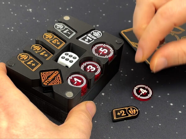 Riftbound TCG token storage box (with Damage) by LaserGaming